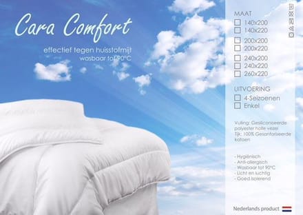 4-Seizoenen Cara Comfort Dekbed-200 x 220 cm