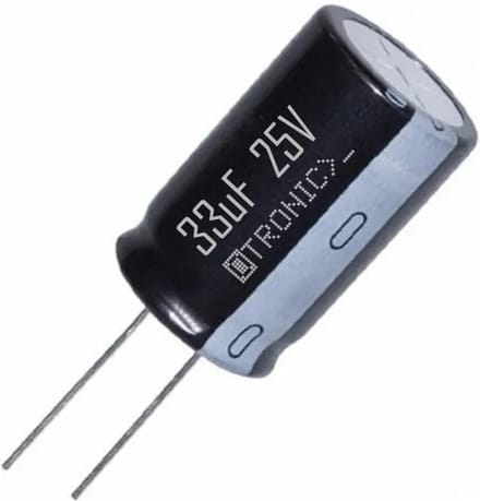 OTRONIC® 10x Condensator 33uF 25v Elektrolytisch (ELCO) zwart