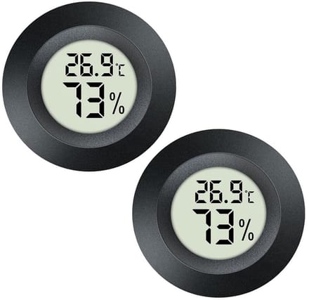Digitale Mini-Hygrometers en Thermometers (2-pack) - Temperatuur- en Vochtigheidsmeters voor Binnengebruik