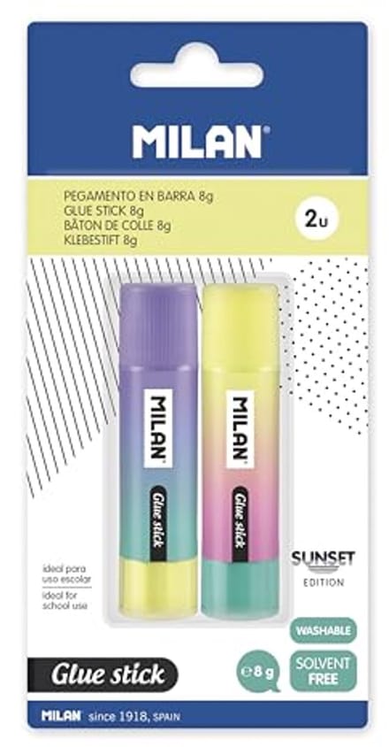 Lijmstiften 8 g - Set van 2, Diverse Kleuren
