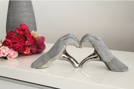 keramisch hand liefde valentijn love koppel handen decoratief beeld