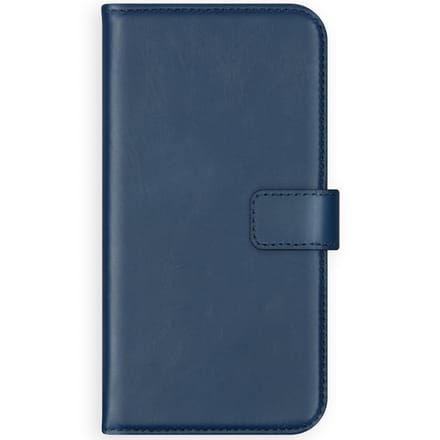 Selencia Hoesje - Geschikt voor Apple iPhone 11 Pro - Echt Lederen Bookcase - Blauw