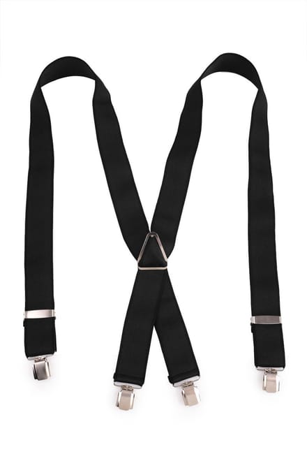 Velila Bretels - Heren - X-vorm - 4 clips - 3.5cm Breed -Verstelbaar - Zwart