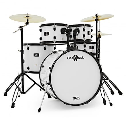 BDK-22 Expanded Rock Drumstel van Gear4music, Wit