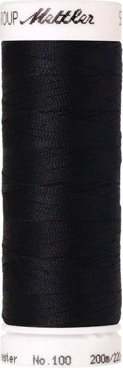 Amann Mettler Seralon Naaigaren – Darkest Blue (0821) – 200 m – No. 100 – 100% Polyester – Per Stuk