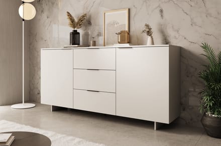 Meubella - Dressoir Ankara - Beige - 180 cm - Met lades
