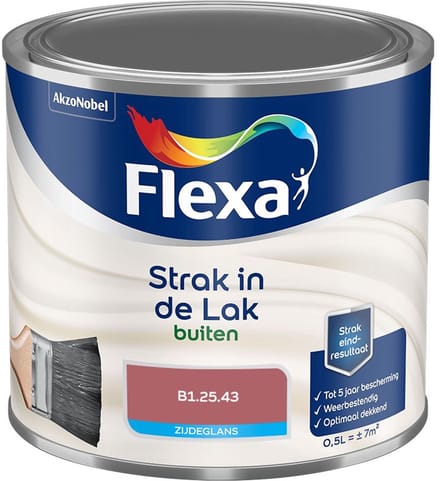 Flexa - Strak In De Lak Buitenlak Zijdeglans - B1.25.43 - Mengverf - 500 Ml