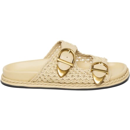 Steve Madden Zoya Slides Natural Raffia Maat: 37 | Sandalen Outlet | Dames | Beige