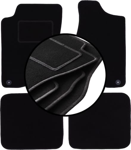 Complete set veloursmatten voor: Audi 90 B3 sedan (1986-1991)