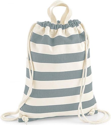 Nautical Gymsac (Wit/Grijs)