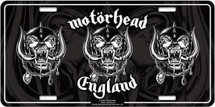 Motorhead - England Metalen wandbord - Zwart