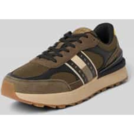 Lage sneakers van leermix