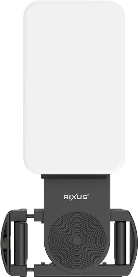 Rixus RXLG46 Selfie Light With Clip For Photography, Tiktok, Vlog, Video Black