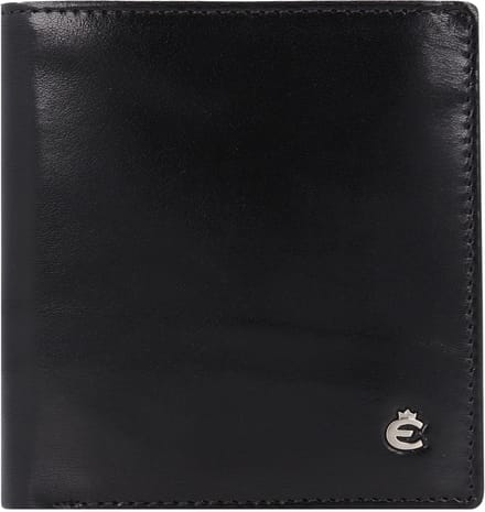 Esquire Leren Portemonnee Toscana Wallet Black Zwart