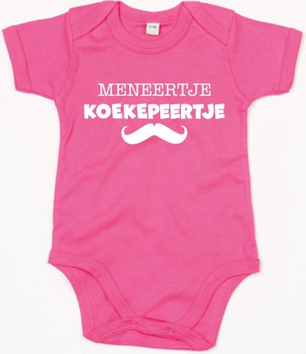 Rompertje Meneertje Koekepeertje-Fuchsia-3-6 Maanden