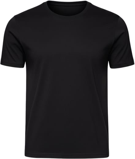 OMBRE T-shirt - Regular Fit - Katoen - Korte Mouw Zwart S
