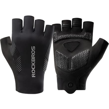 Rockbros cycling gloves spring/summer/autumn short fingers size: L - black