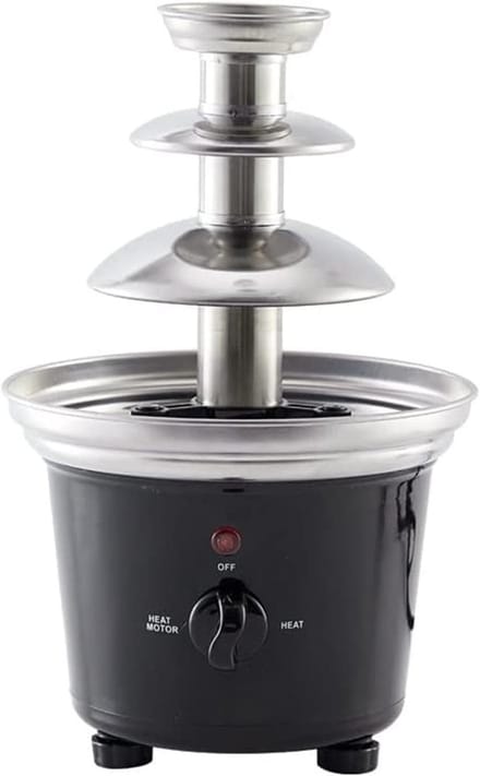 SNJY® Chocoladefontein - Chocolade Fondue - Chocolade Smelter - 25 W - 500ML - Zwart