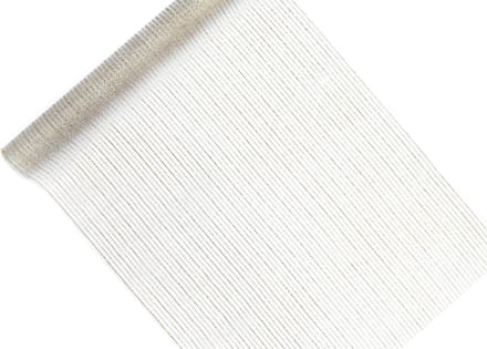 PartyDeco - Organza XL glitter strepen goud (9 mtr)