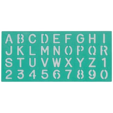 Lettersjabloon Linex hoofletters/letters/cijfers 30mm