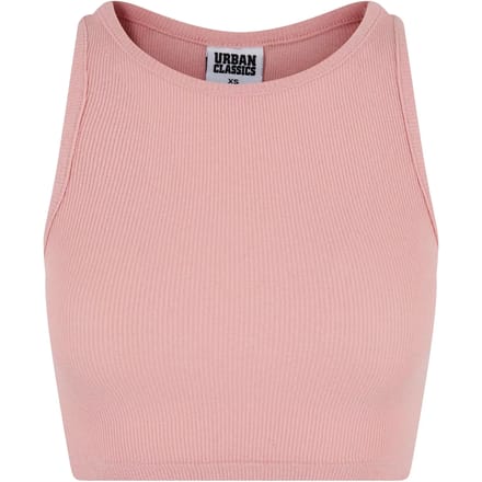 Urban Classics - Rib Crop top - M - Roze