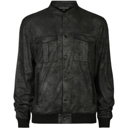 John Varvatos Cottle Regular Fit Ls Snap Front Bomber Black Taglia: M | Bomber Outlet | Uomo | Nero