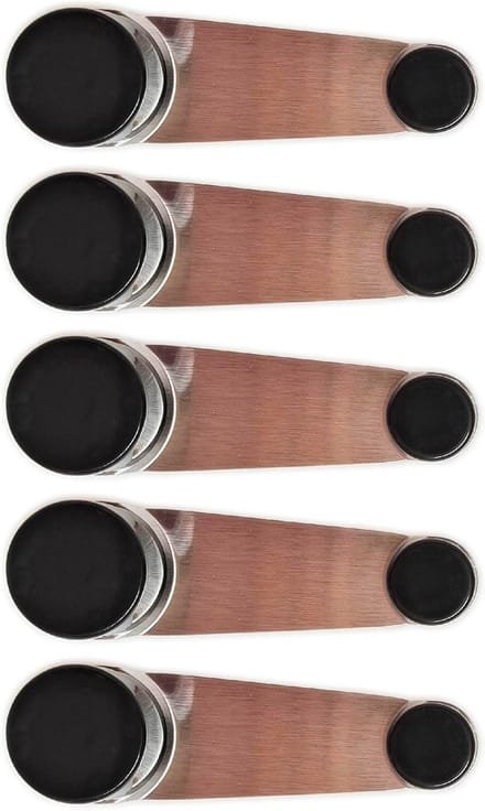Set van 5 Deurstoppers met 360° Draaibare Houder, Zwart