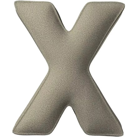 Kussen letter x Yellow Tipi Boucle