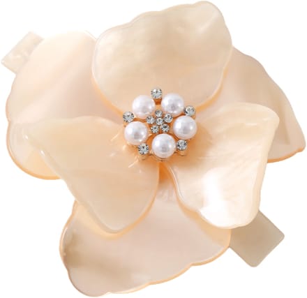 Emilie Collection - haarspeld - bloem - crème - parels