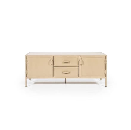 TV meubel Industrieel 2drsladen 140x47cm - zand | Eleonora