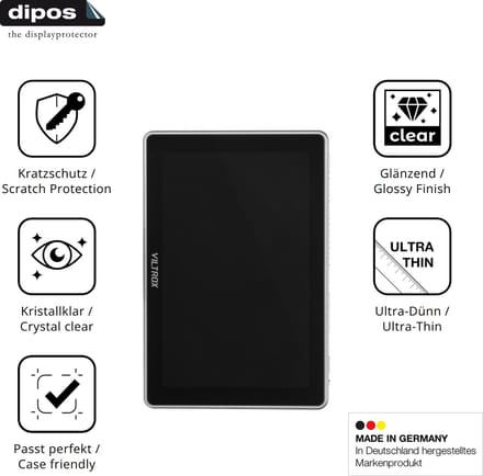 dipos – 2x Beschermfolie geschikt voor Viltrox DC-L2 7 Zoll | Krasbestendige & heldere Screenprotector Ultra-Thin