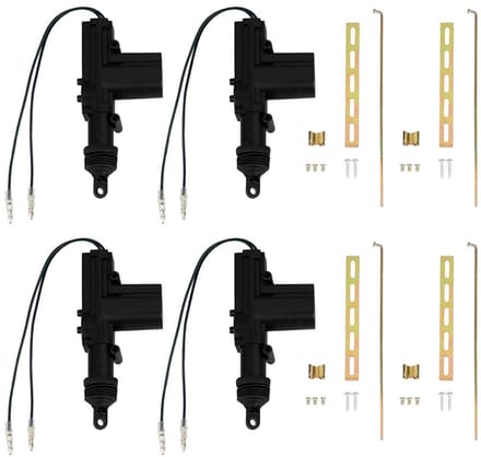 Allecto - Elektrische Deurslot Actuator Set - 4-delige Set - 12V Auto