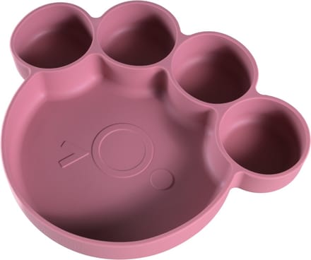Sproudsy Kinderbord Teddy Bear – Zuignap – Kinderservies – Baby - Rosy Raspberry