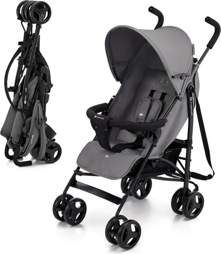 Kinderkraft TIK - Buggy - Compact Inklapbaar - Vering en Lekvrije Wielen - Grijs