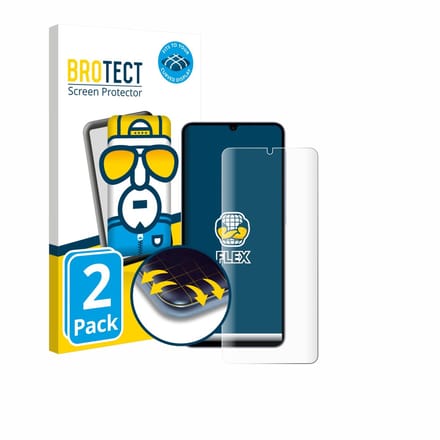 BROTECT - Screenprotector voor Samsung Galaxy A07 - Folie Beschermfolie transparant volledig dekking - 2 Stuks