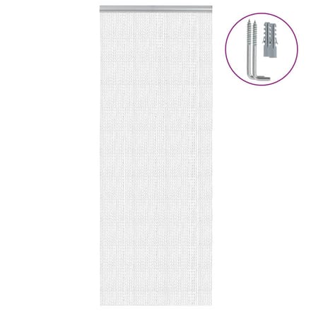 vidaXL - Vliegengordijn - kettingen - 80x212 - cm - aluminium