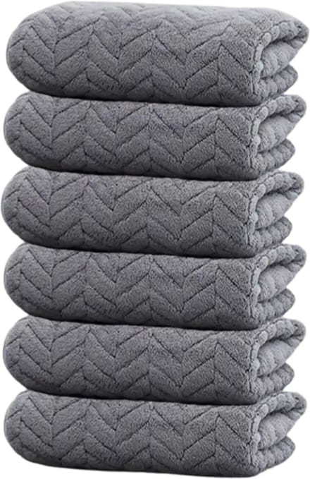 Nivard Handdoeken Set - Hotelkwaliteit - Handdoek - Towel - Grijs - 6 Stuks