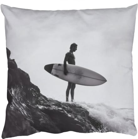 Sierkussens - Kussentjes Woonkamer - 60x60 cm - Surfer - Rots - Oceaan - Golven