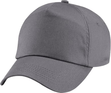 Beechfield Unisex Junior Junior 5 Panel Baseball Cap (Grafietgrijs)