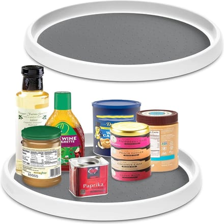 BOTC Draaiplateau - 30 cm - Keuken organizer - Roteerbaar - 1 Stuk - Grijs