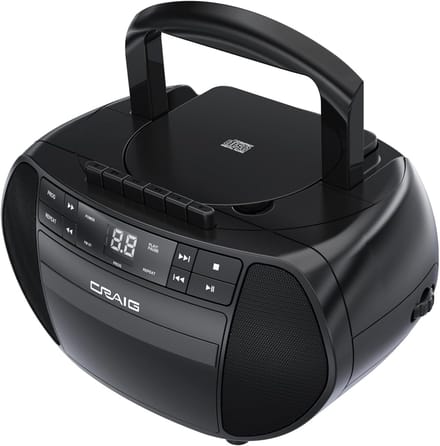 CD Boombox met AM/FM Radio en Cassettespeler - Draagbare Stereo