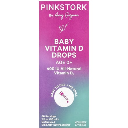 Baby Vitamine D Druppels, 0+, Smaakloos, 30 ml (1 fl oz)