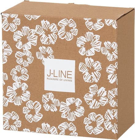 J-Line aperoschaal - keramiek - wit/zwart - small