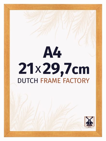 Fotolijst A4 21x29,7 cm - MDF - Oranje - Praag