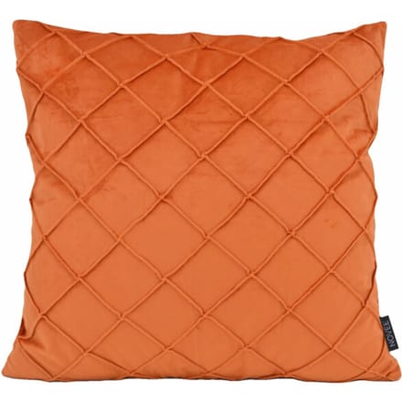 NOVÉE Sierkussen velvet cross terracotta | 45 x 45 cm | velvet/polyester