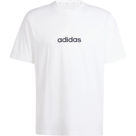 Adidas Sportswear Essentials Linear Single Jersey T-Shirt - Heren - Wit