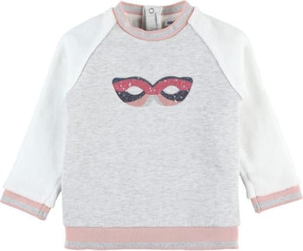 noukie's , meisjes, s.shirt , grijst / rose / gebroken wit ,  6 jaar 116