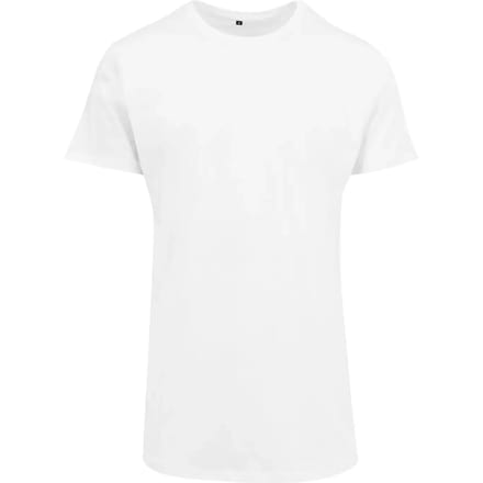 Build Your Brand - Shaped Long T-Shirt - White maat S