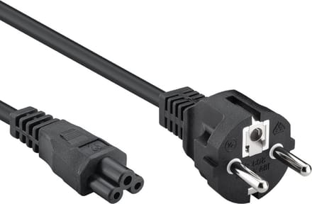 Pro Power Cable C5 (Mickey Mouse) - Black - Straight - 1 m