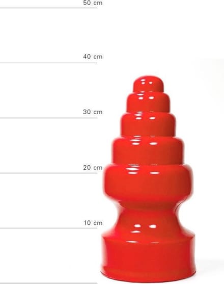 All Red Buttplug 27 x 13,5 cm - rood